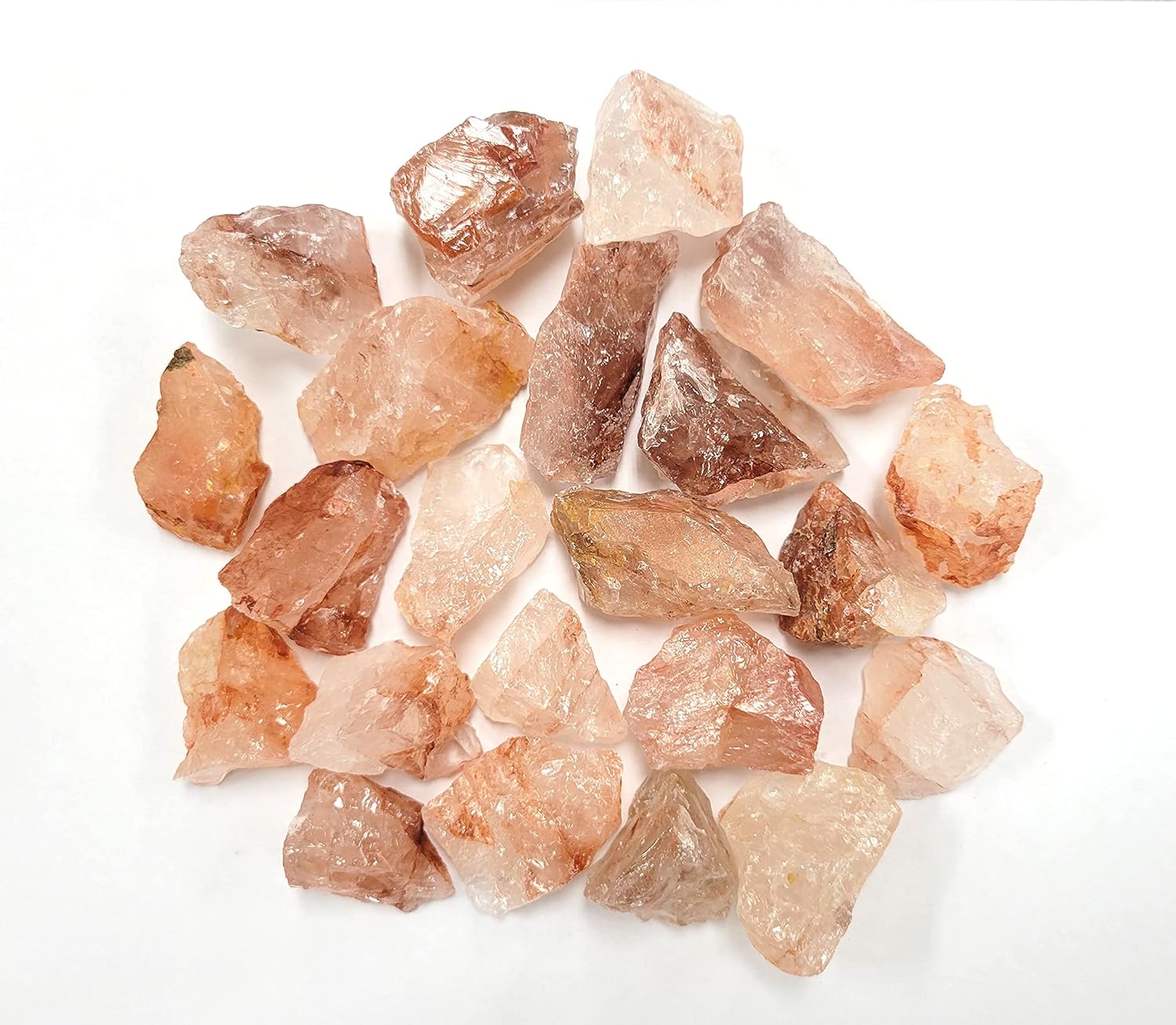 Indoor Fountains & Accessories - MINERALUNIVERSE 1/2 LB Fire Quartz Rough Stones - Bulk Hematoid Quartz Crystal - Raw Natural Stones & Crystals - Fountain Rocks for Tumbling, Polishing, Wire Wrapping, Reiki, Chakra Crystal Healing