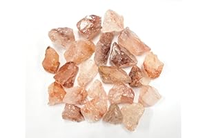 MINERALUNIVERSE 1/2 LB Fire Quartz Rough Stones - Bulk Hematoid Quartz Crystal - Raw Natural Stones & Crystals - Fountain Rocks for Tumbling, Polishing, Wire Wrapping, Reiki, Chakra Crystal Healing