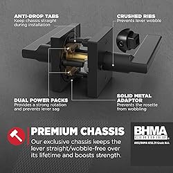 Kwikset Halifax Interior Privacy Door Handle with