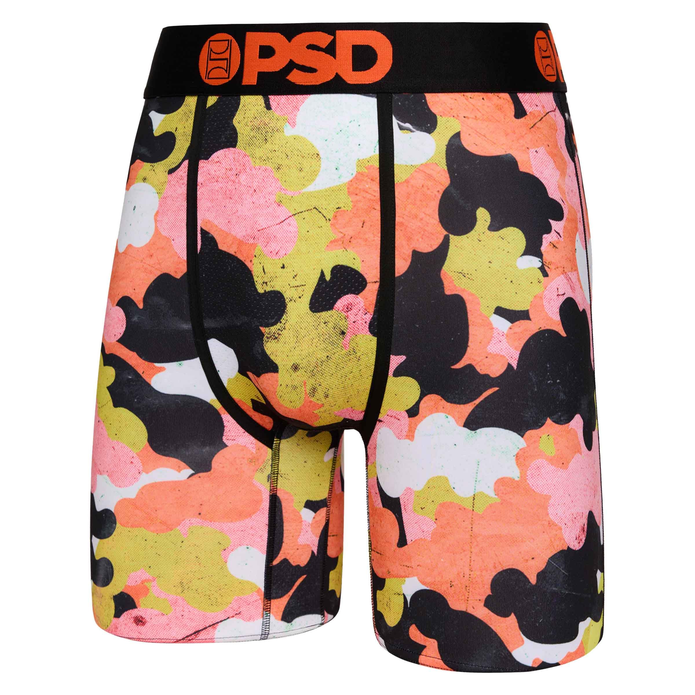PSD Men's Gloom Cloud Camo Boxer Briefs, Multi, XL