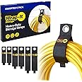 Heavy-Duty Wrap-It Storage Straps (Assorted 6 Pack) - Hook and Loop Extension Cord Organizer, Holder, Cord Wrap, for Cables, 