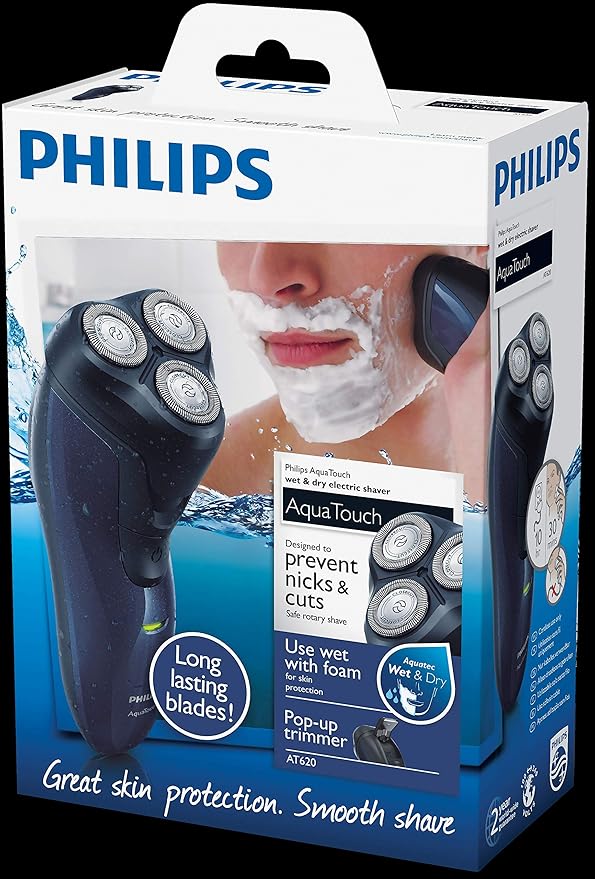 Philips AT620/14 Aqua Touch - Afeitadora Eléctrica Wet & Dry ...