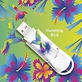 Integral 128GB XPression USB 3.2 Drive Hummingbird Design - Vibrant Memory Stick view 3