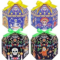Amazon.com: HOWAF 12pcs Dia De Los Muertos Party Treat Boxes, Day 