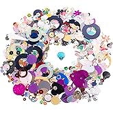 Assorted Mixed Sequins and Spangles Craft Supplies - 25g Bag of Colorful Shapes, and Gold Foil Iron Slices for DIY Decorations, Jewelry, and Greeting Cards