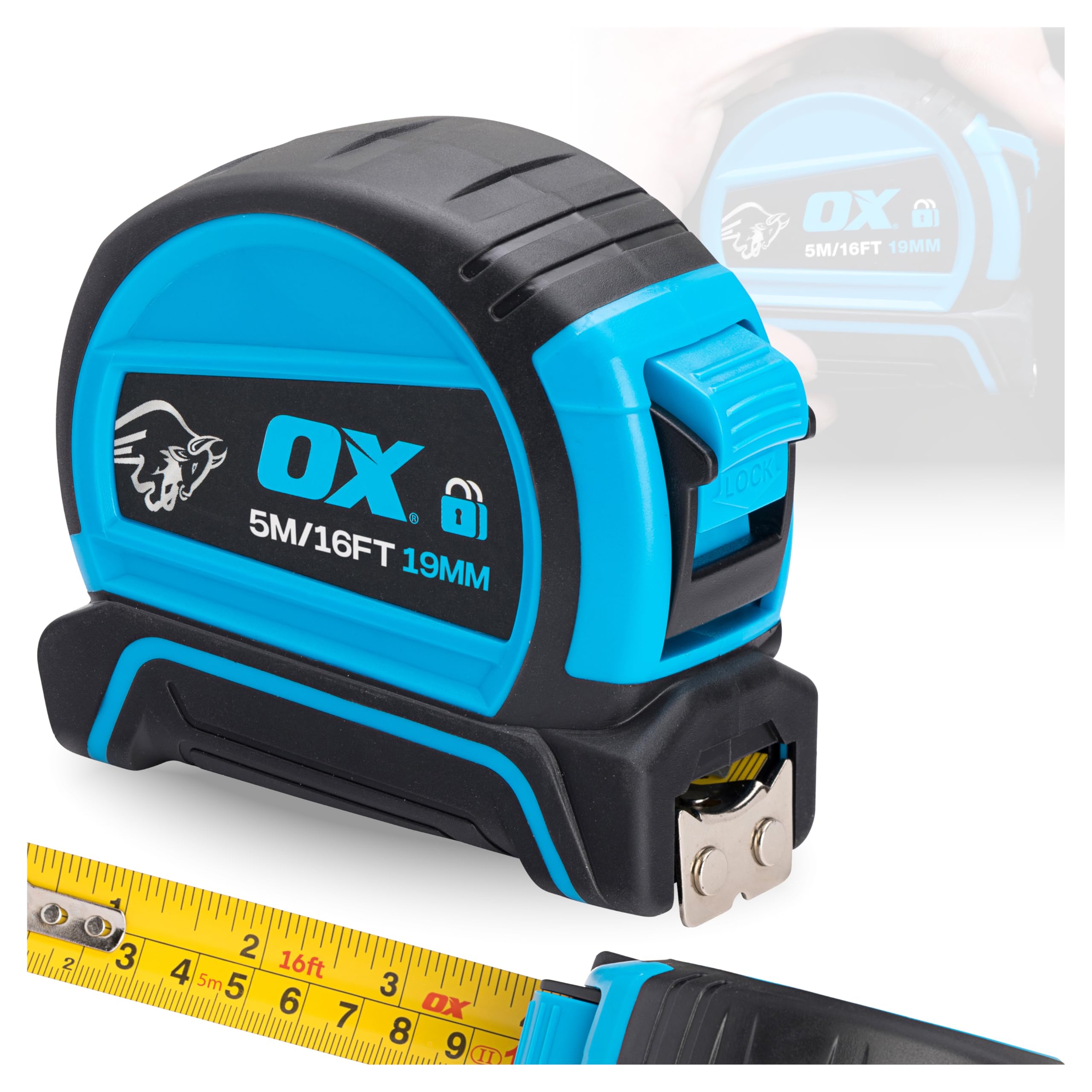 OX Pro Dual Auto Lock Tape Measure - 5m