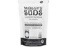 Molly's Suds Unscented Laundry Detergent Powder | Natural Laundry Detergent for Sensitive Skin | Earth-Derived Ingredients, S