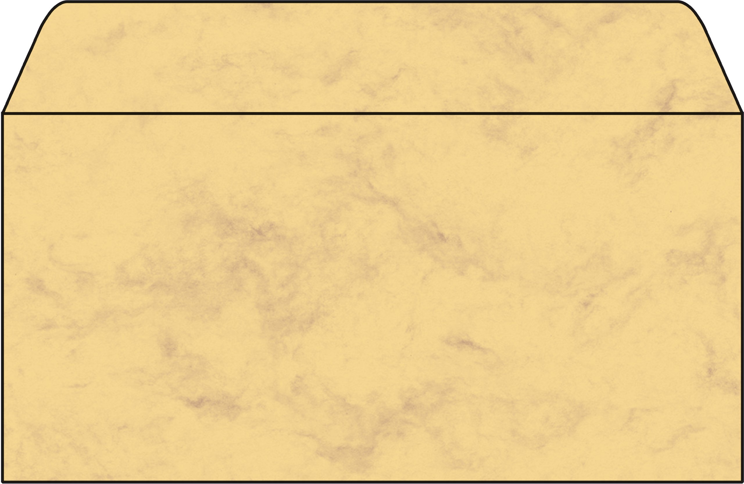 SIGEL DU172 Marbled envelopes, DL, 90 gsm, sand brown, 50 Pieces