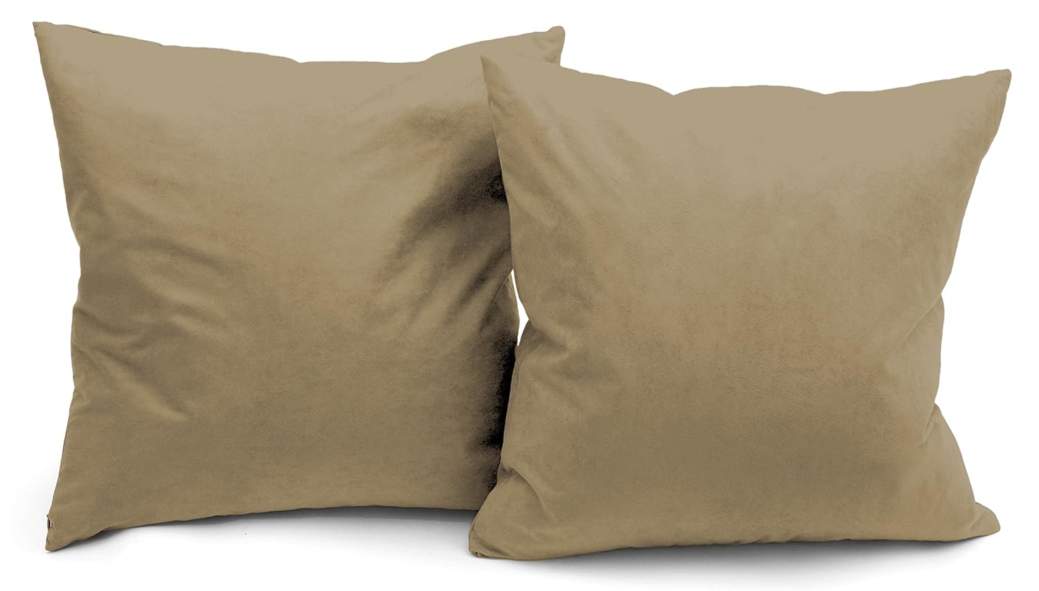 Ab Marketers Taupe Microsuede Couch Pillows Set Of 2 Decorative