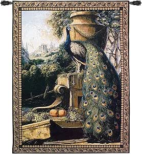 Amazon Peacock Tapestry