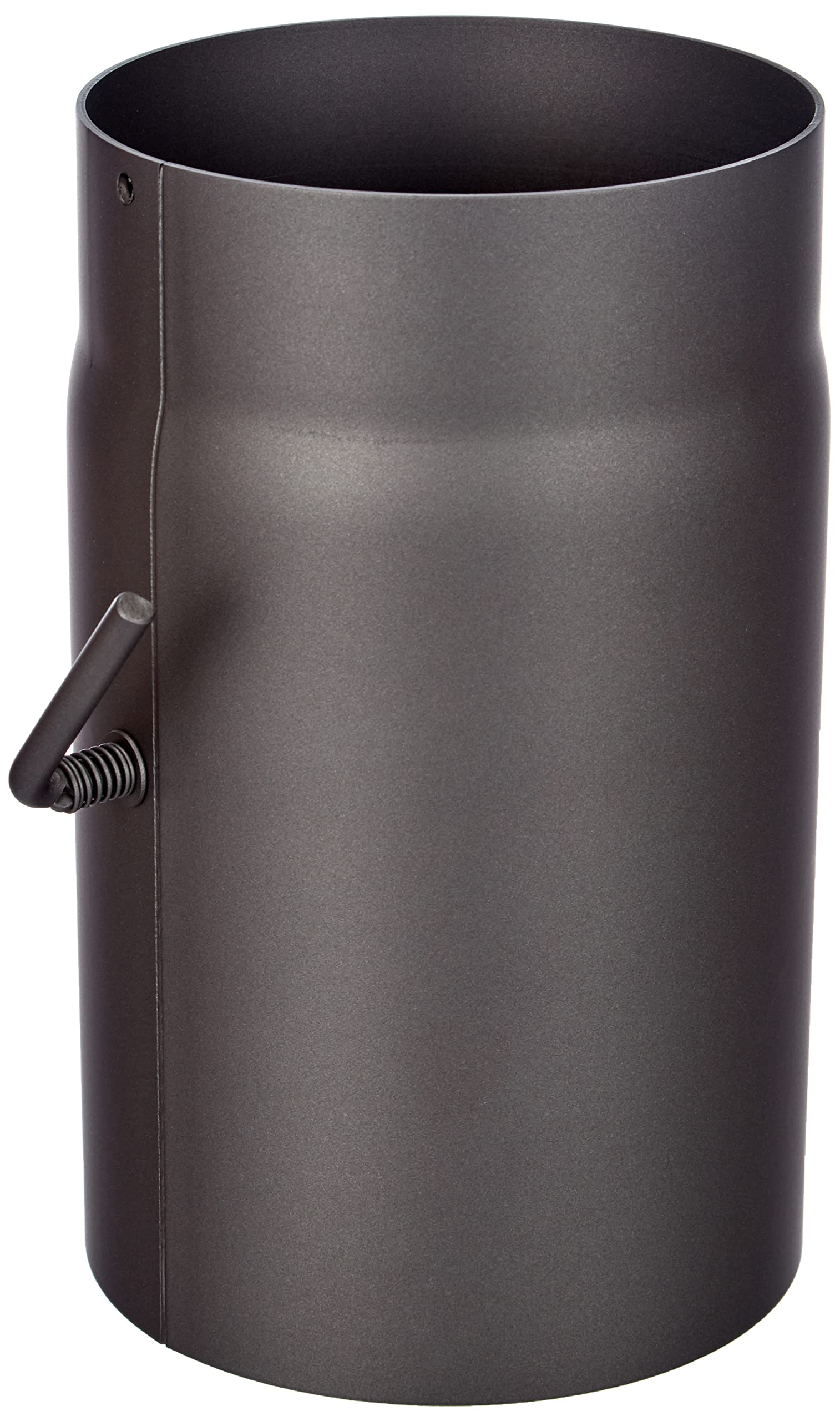 Kamino - Flam Ø 150 mm Stove Pipe with Throttle, approx. 250 mm Straight Length Flue Pipe with Damper, Steel Stove Pipe Extension with with Throttle Flap, Heat Resistant Senotherm Coating, Grey