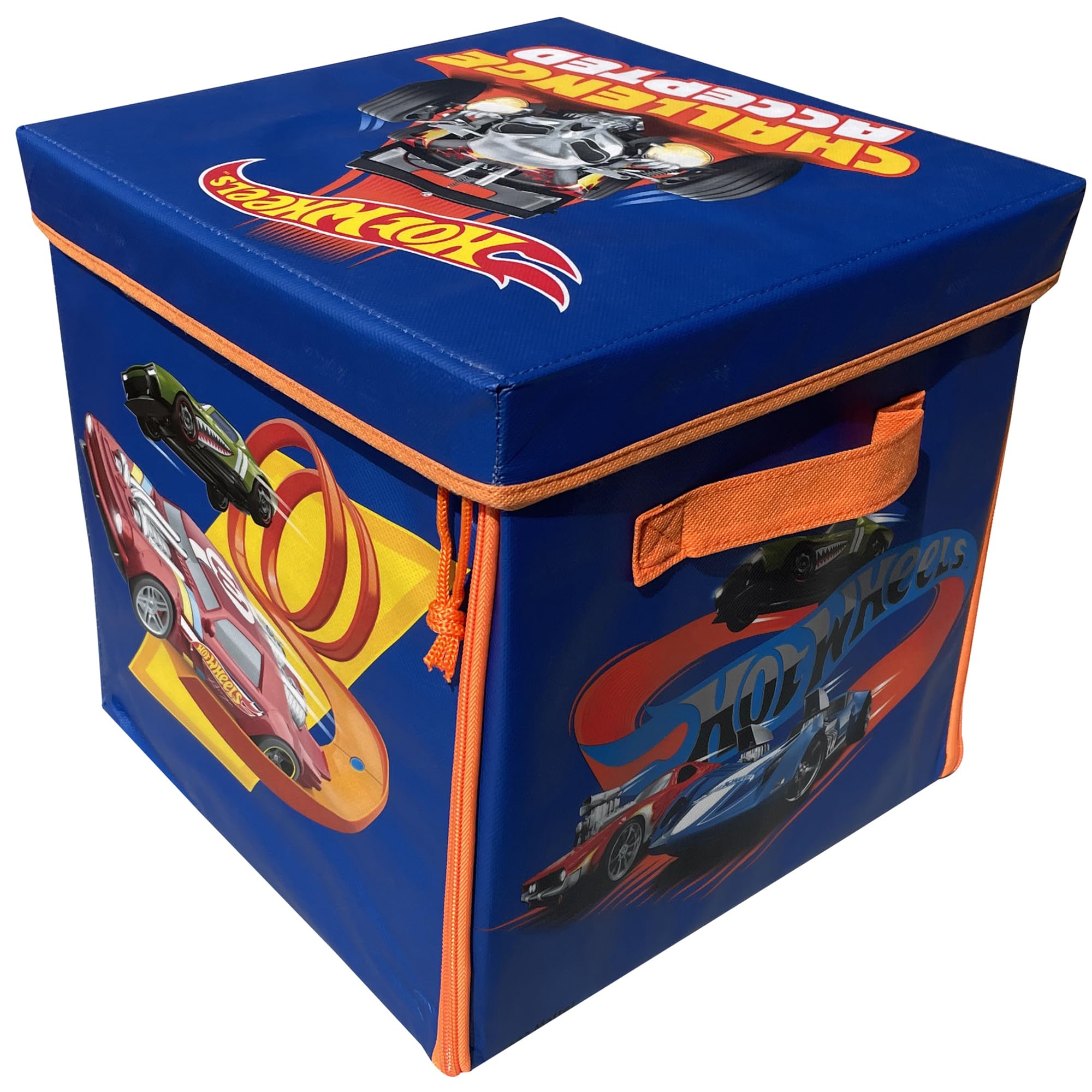 Hot Wheels Tara Toy: ZipBin 300 Car Storage Cube - Unzip to Convert Into A Playmat, Holds Up to 300 Toy Cars, Storage & Play, Toy Box, Kids Age 3+