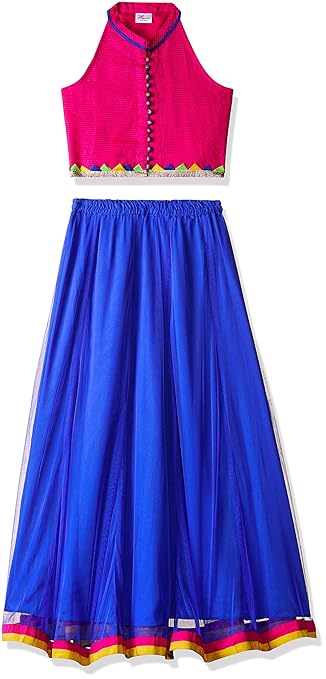 Girl's Crepe Ghagra Choli