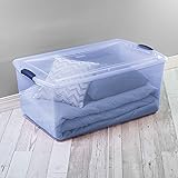 Sterilite 105 Qt Latch Box Pale Blue Tint Pack Desertcart