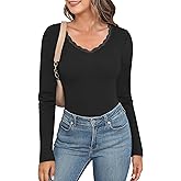 SINFLA Women's Long Sleeve Thermal Shirts Scoop Neck Underwear Lightweight Base Layer Tops with Warm Fleece Lining