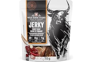 Wild Ridge Farms Jerky Sweet Heat, Hardwood Smoked, Made in Canada