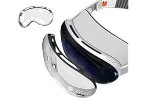 Takzop Compatible with Apple Vision Cover，Protective Case for Apple Vision Pro, 1:1 Coverage Crystal Clear TPU Ultra Slim,Pc Protection Border for Apple Vision Pro Accessories. (Black)