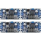 4 Pieces Adjustable LM2596S DC-DC Buck Converter Reduced Voltage Regulator Power Module 36V 24V 12V to 5V 2A Voltage Stabiliz