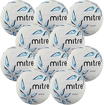 Mitre Intercept Netball - Juego de 10 balones de balonmano, talla ...