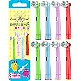 Brushmo Kids Toothbrush Replacement Heads Compatible with Oral B Electric Toothbrush, Soft Bristles and Small Heads for Sensitive Teeth and Gums, 8 Pack