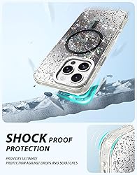 iMangoo for iPhone 16 Pro Case Clear Compatible