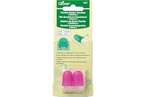 Clover Flexible Rubber Medium Thimble, pink 2