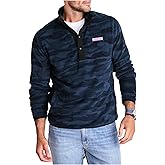 vineyard vines mens Harbor Fleece Quarter-snap
