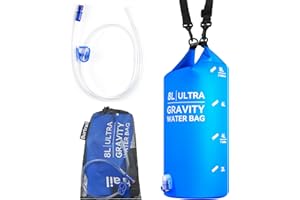 Burtrail Ultra Gravity Water Bag, Compatible with Water Filter & Water Filtration System, Gravity Water Filter Bag for Camping Hiking Backpacking, Portable Foldable Hangable Design(8L/2Gal)