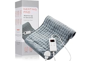 Heating Pad for Back Pain Relief & Cramps, KOT Heating Pads with Auto Shut Off Large, 6 Heat Settings Electric Heated Pad, Gi