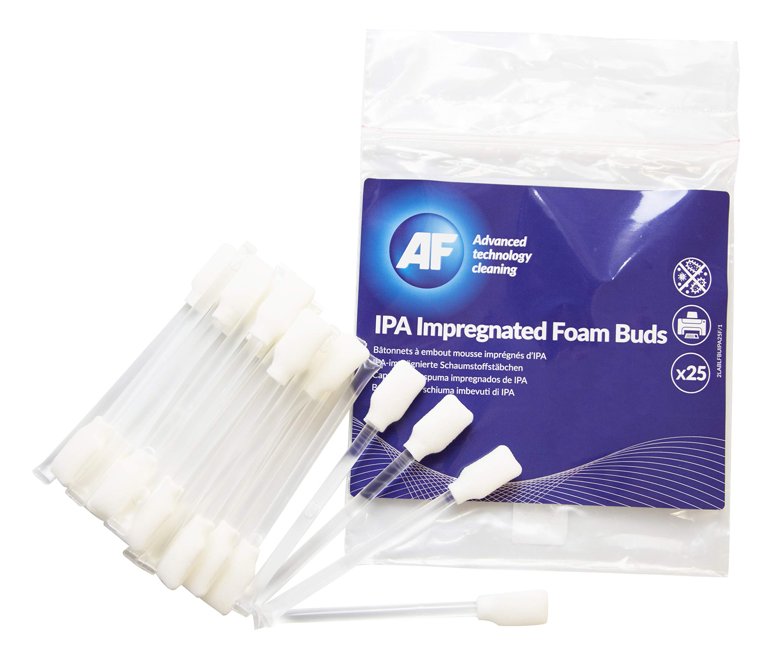 AF Foambuds IPA Filled - IPA Impregnated Foam Buds - 25X Buds, FBUIPA25