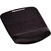 Fellowes PlushTouch Foam Mouse Pad Wrist Support - Black (9252001)