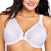 Glamorise Full Figure Plus Size Wonderwire Front-Closure Bra Underwire #1245