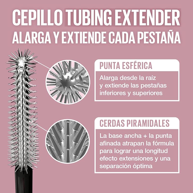 Máscara Sky Tubes Sensational de Pestanas de Pestanas de Nova Iorque, Muito Preta