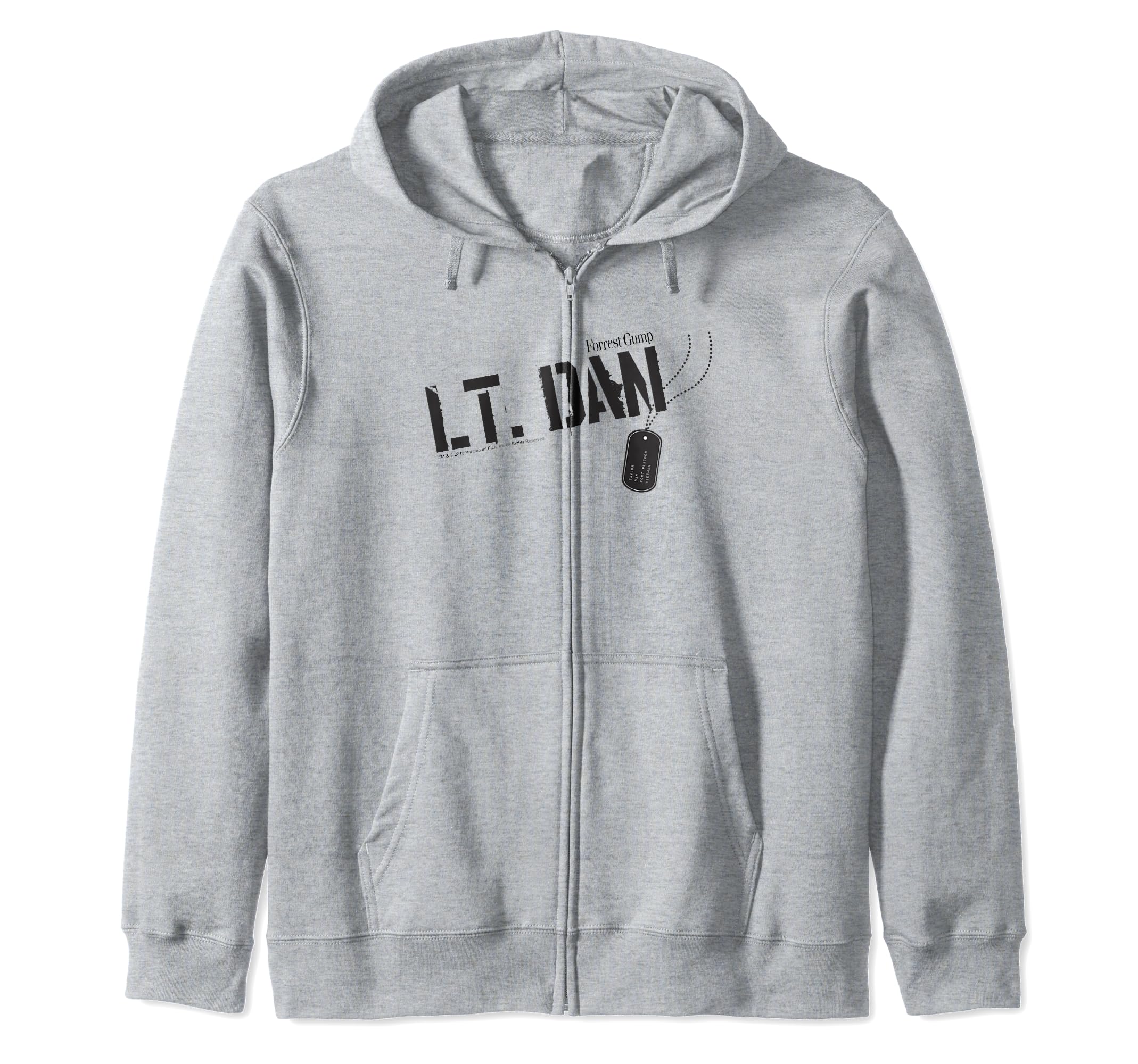 Forrest Gump Lt. Dan Dog Tag Zip Hoodie