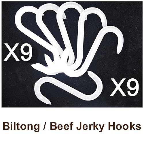 Nylon Biltong Hooks pack of 25 Biltong Hooks Plastic White Plastic Biltong Hooks biltong box