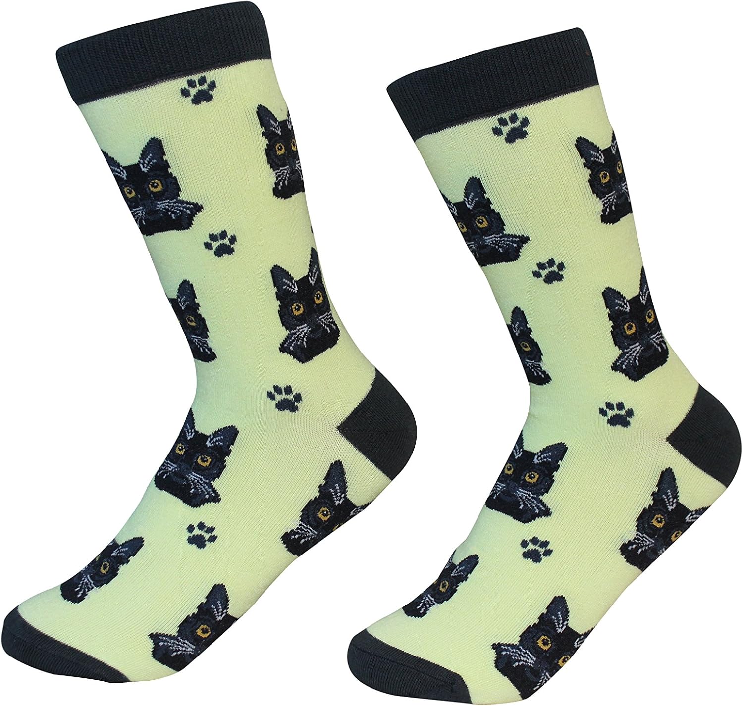 Black Cat Breed Socks Unisex Sock Daddy by E&S Pets Amazon.ca