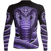 Raven Fightwear Women's Cobra Snake BJJ Rash Guard MMA Black