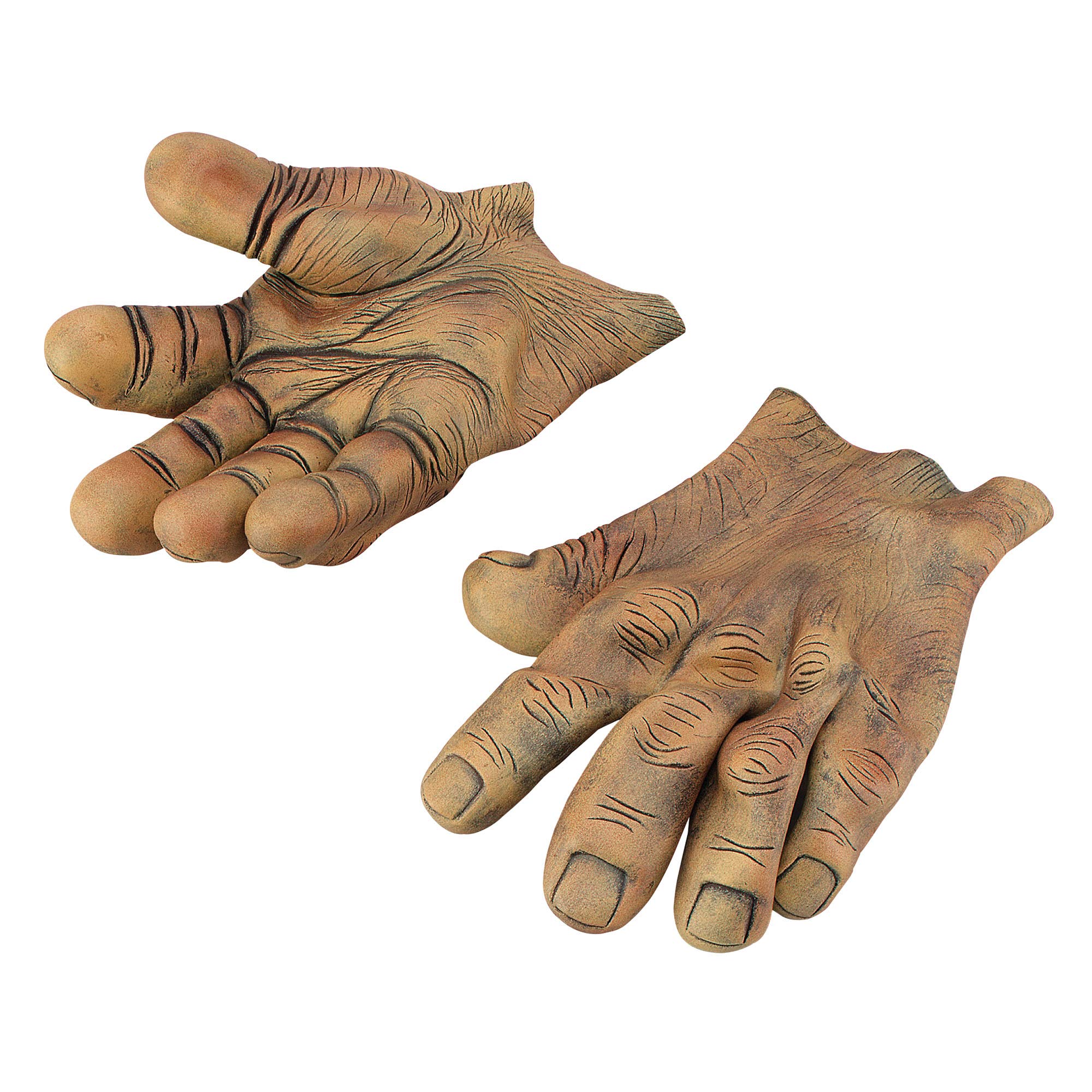 Bristol Novelty MD086 Giant Vinyll Hands Costume | 1 Pair | Black and Brown | One Size-Adult, unisex