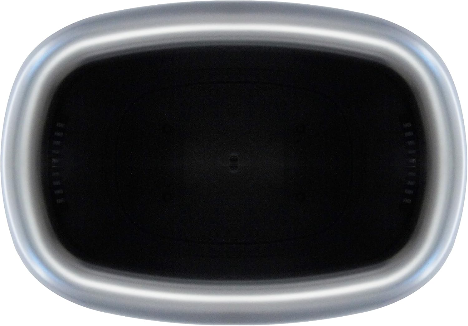 iTouchless 16 Gallon Oval Open Top Trash Can and Recycle Bin with Odor Control System, Stainless Steel Commercial Grade, Large 12-Inch Opening, for Home, Restaurant, Restroom, Office, 61 Liter: Home & Kitchen
