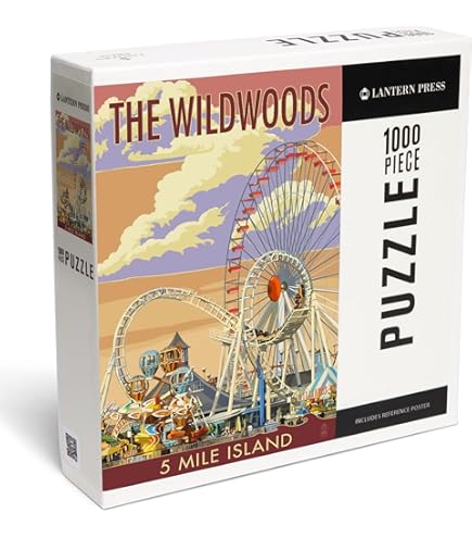 Amazon.com: Lantern Press Wildwood, New Jersey, Montage, 1000