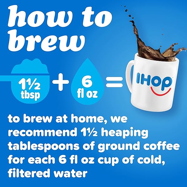 IHOP MEDIUM ROAST SIGNATURE BLEND GROUND COFFEE, 12 OZ BAG