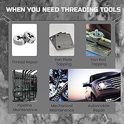Anfrere 40pcs Metric Tap and Die Set, Metric