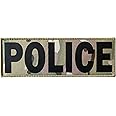 SUVIYA Police Patch with Hook and Loop (MC-Black, 8.5x3 inch)