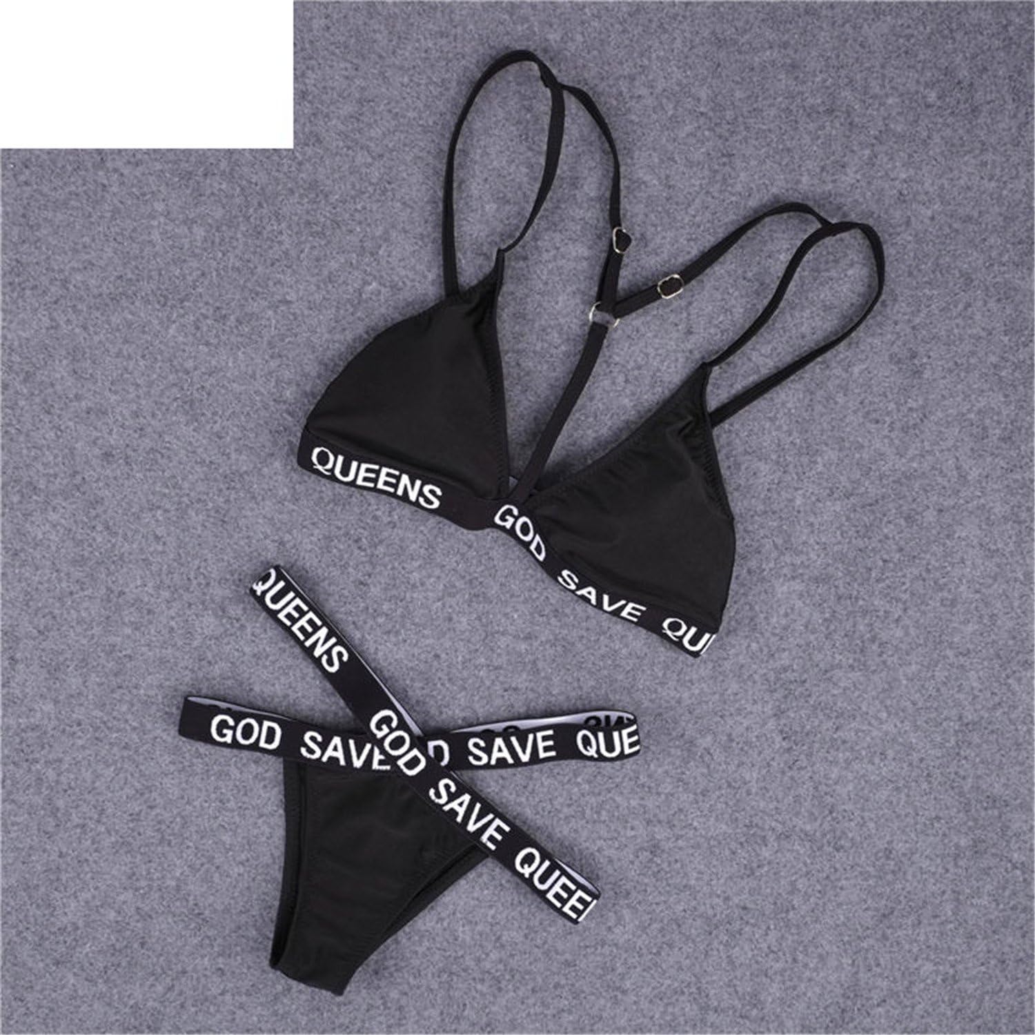 Jemmou Lingerie 2016 Bikini High Waist and Push Up Women Sexy Bra and Underwear sets Maillot De Female Kylie Jenner femme BlackM