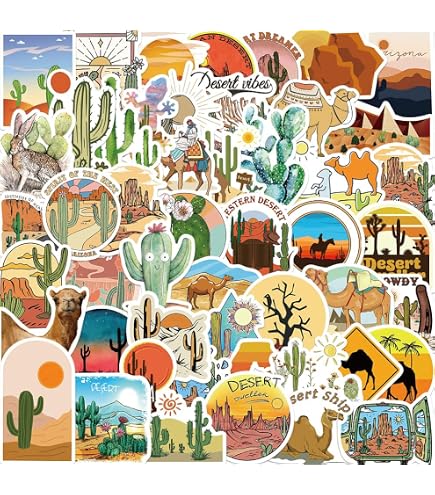 63Pcs Sedona Sticker Pack - Cartoon Cute Vinyl, Waterproof Decals For Water Bottle, Laptop, Skateboard - View #7