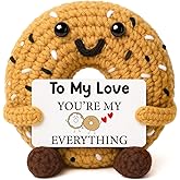 IDEGIFT Valentines Day Him Her Gifts for Boyfriend Girlfriend Anniversary Men Women Gifts for Wife Husband Birthday Long Distance Romantic Couples I Love You Gift, Handmade Crochet Bagel Love Gift