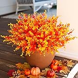 Artificial Fall Flowers Faux Mums for Outdoor