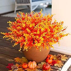 Artificial Fall Flowers Faux Mums for Outdoor