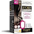 AEQUO ORGANIC Cream Hair Color for Women 4G 170ml | Natural Hair Colour for Women | PPD & Ammonia Free Organic Hair Colour 170 g (Pack of 1) Golden Brown