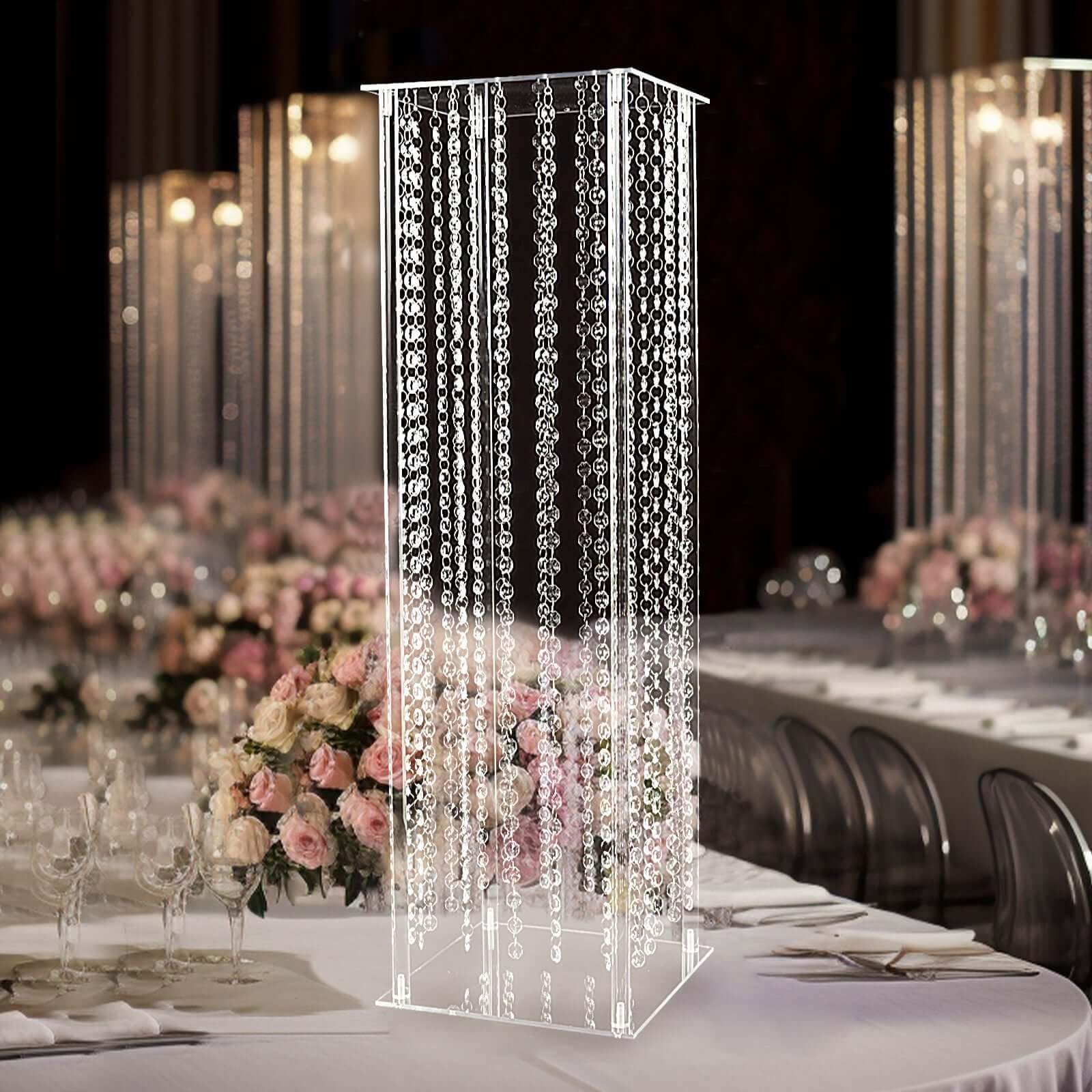 Efavormart 32" Heavy Duty Acrylic Flower Pedestal